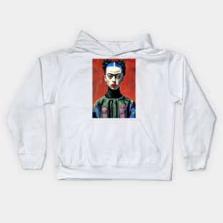 "A painting of "billie e" by Frida Kahlo" Kids Hoodie